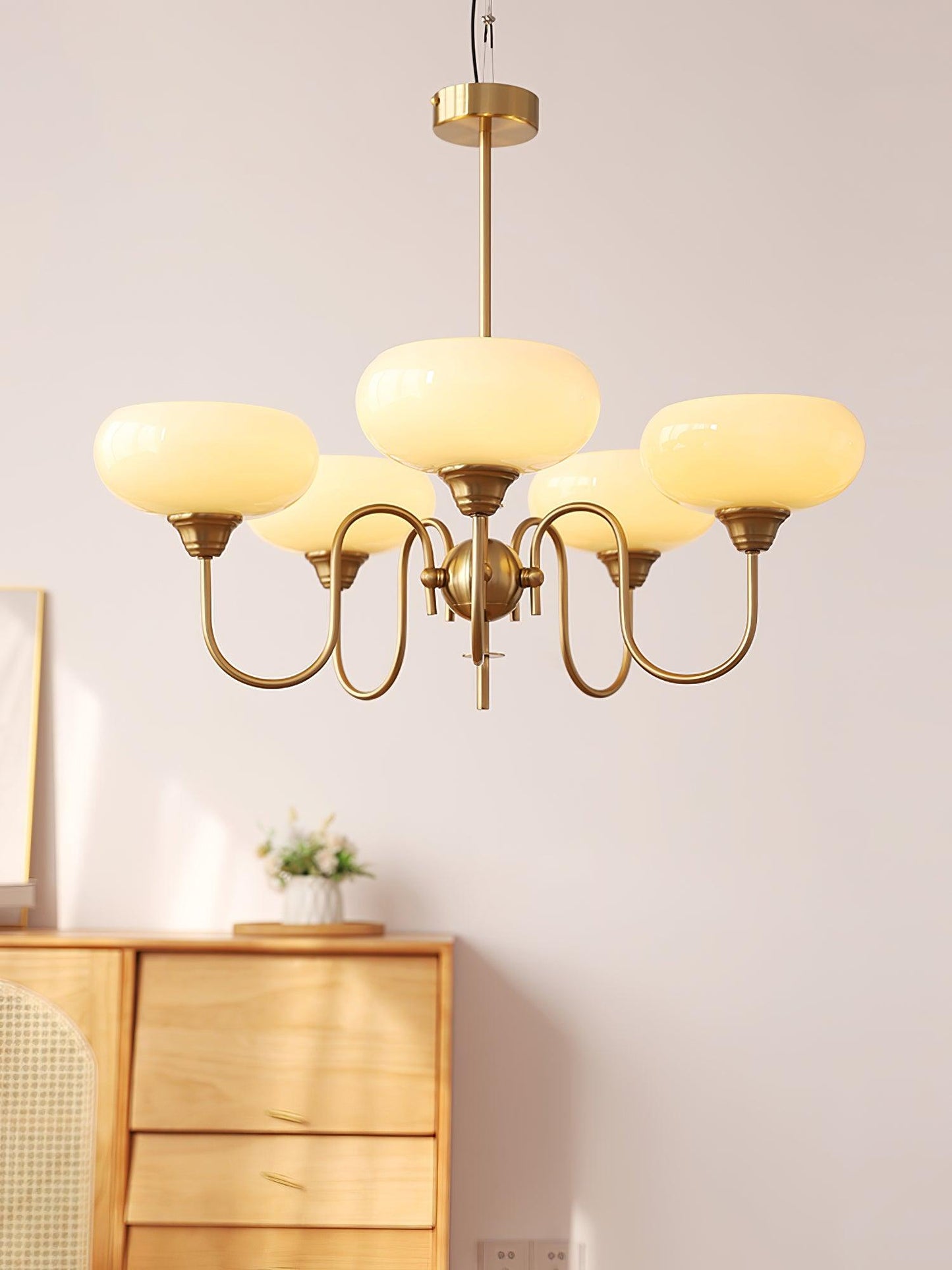 Creamy Persimmon Chandelier - YIOSI