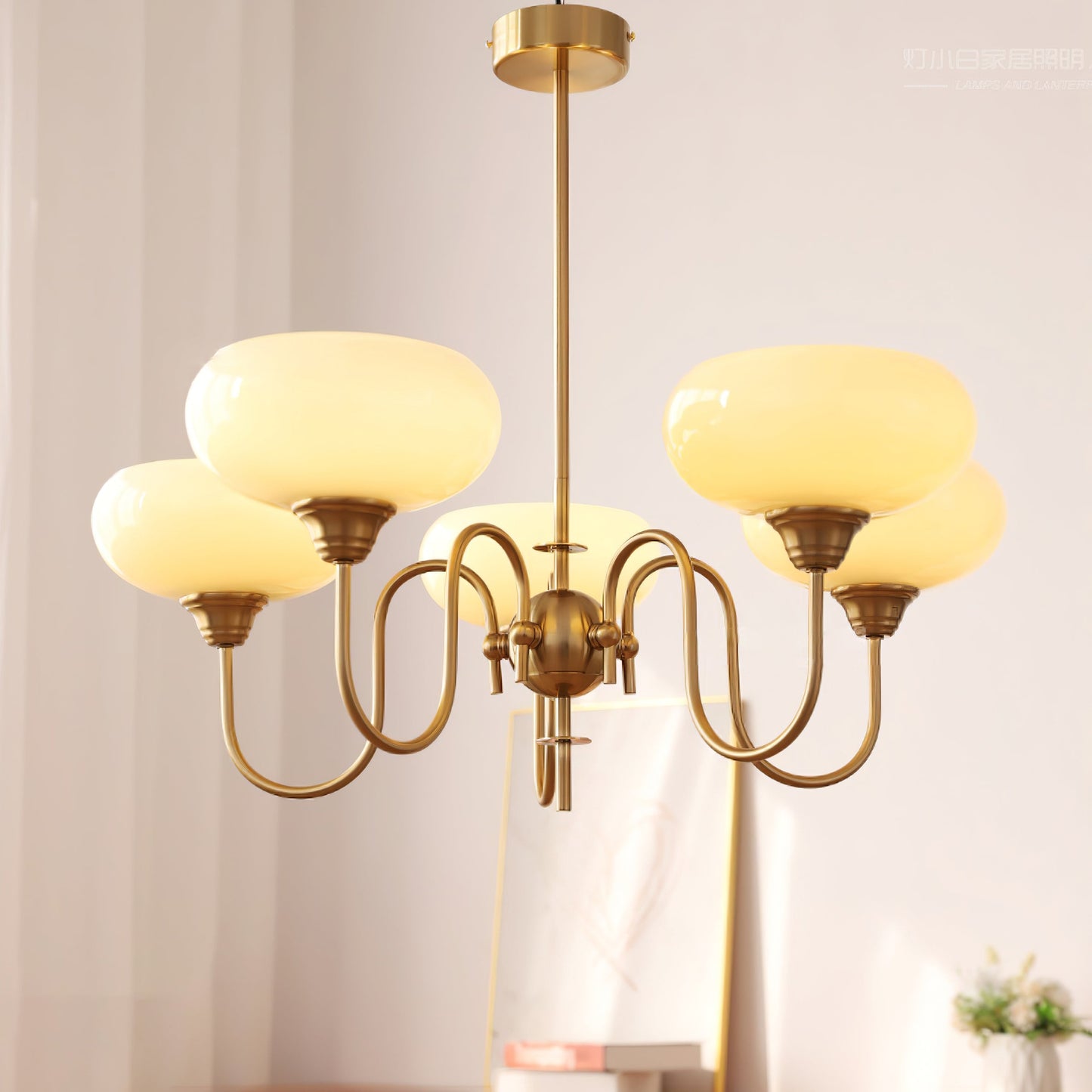 Creamy Persimmon Chandelier - YIOSI