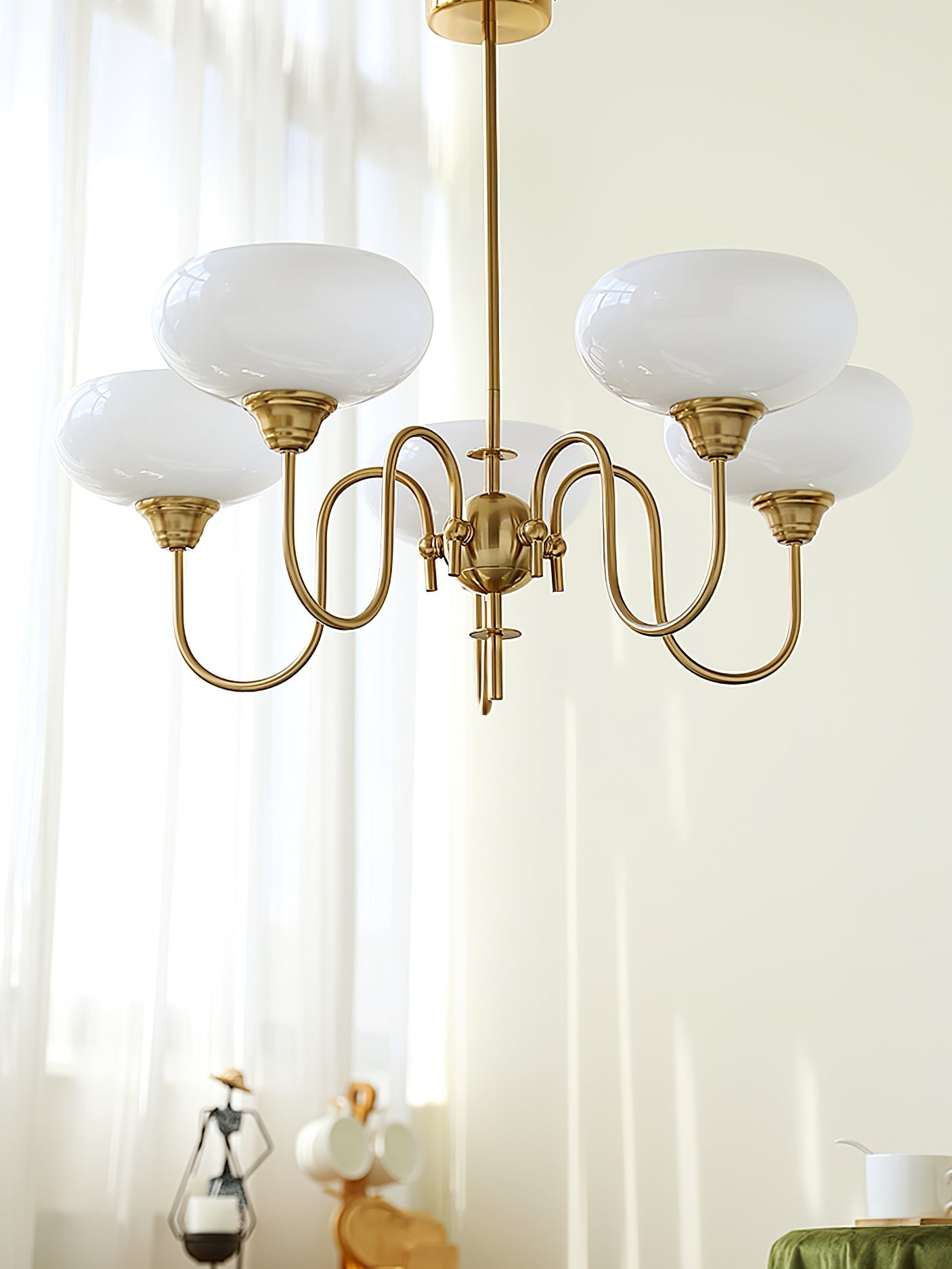 Creamy Persimmon Chandelier - YIOSI