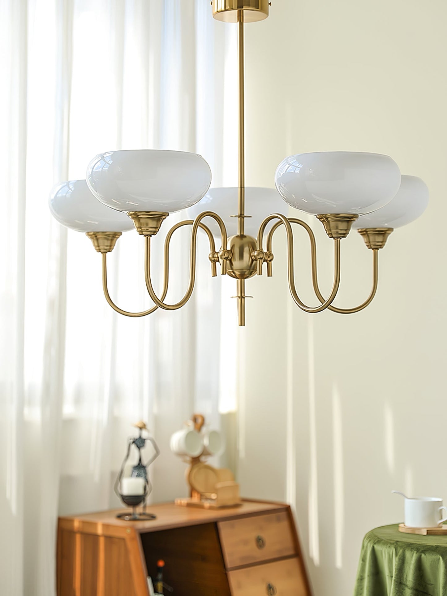 Creamy Persimmon Chandelier - YIOSI