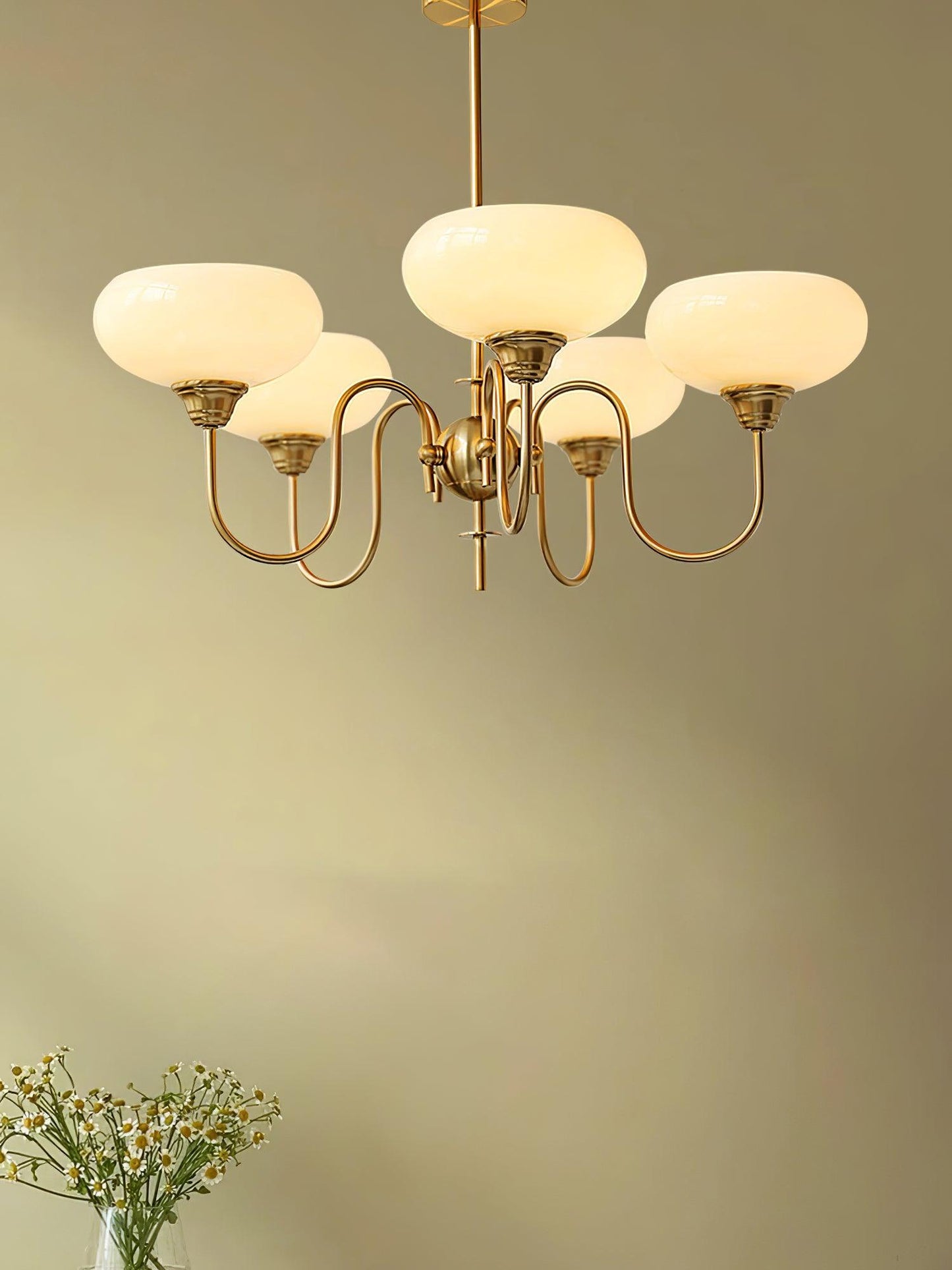 Creamy Persimmon Chandelier - YIOSI