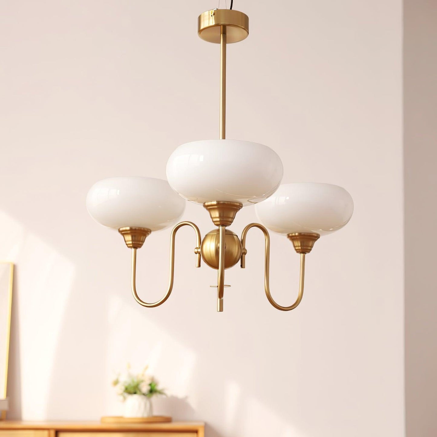 Creamy Persimmon Chandelier - YIOSI