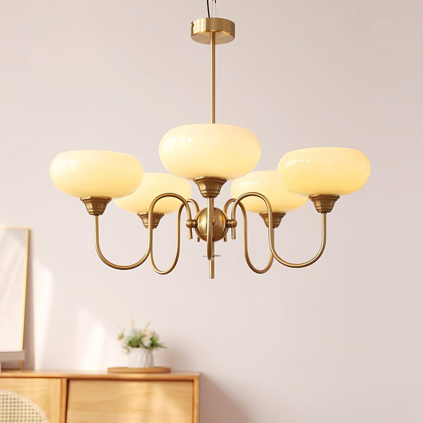 Creamy Persimmon Chandelier - YIOSI