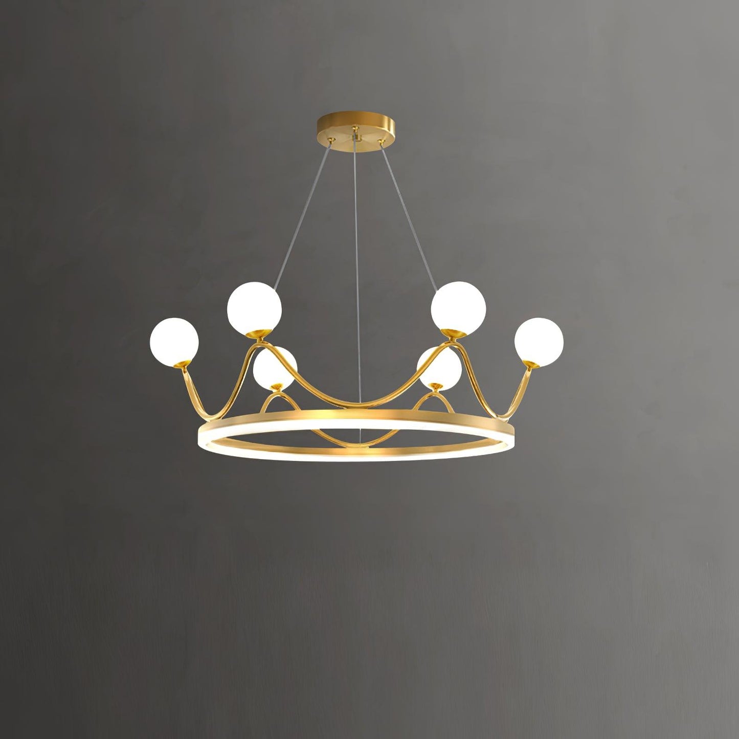 Crown Brass Chandelier - YIOSI