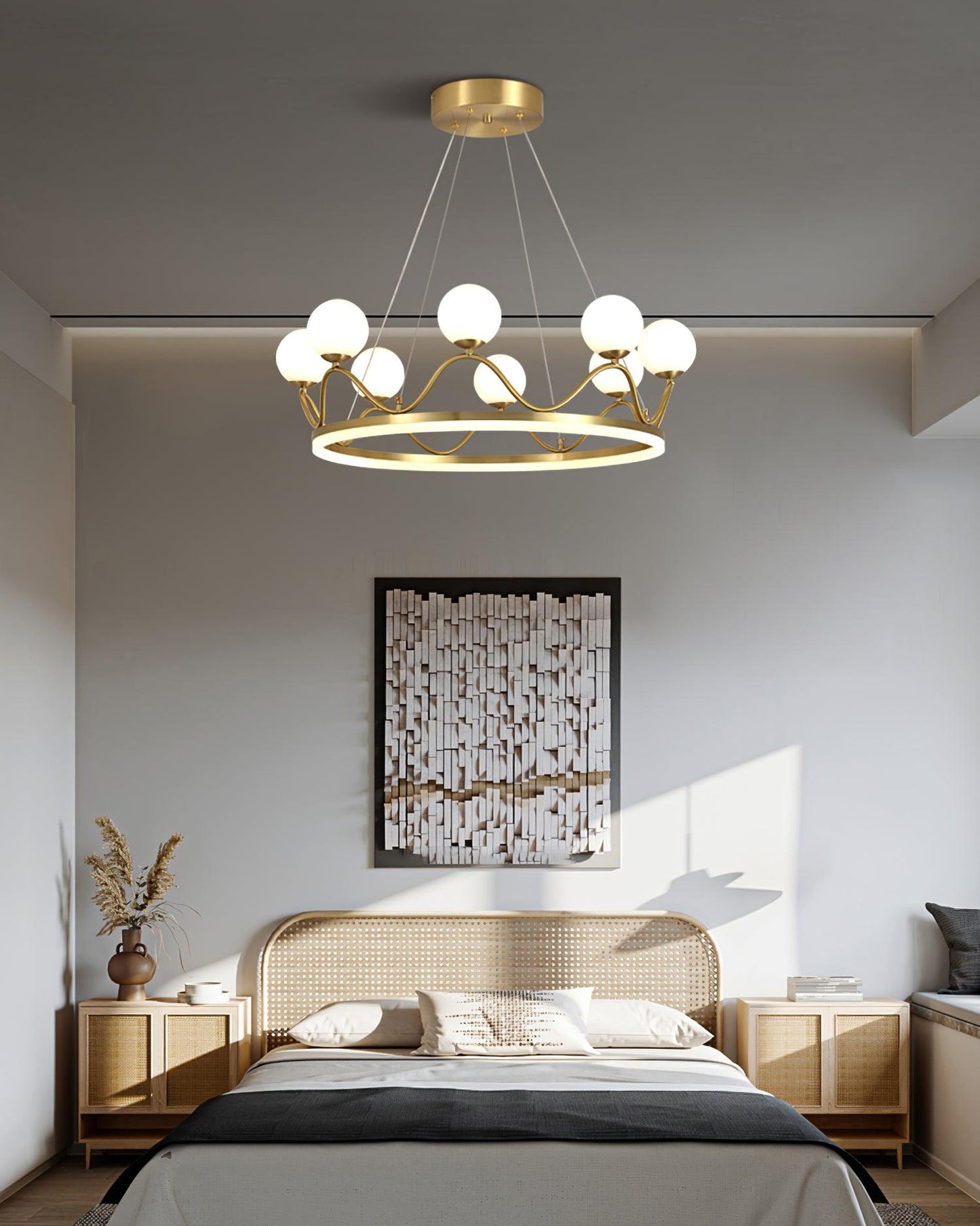 Crown Brass Chandelier - YIOSI