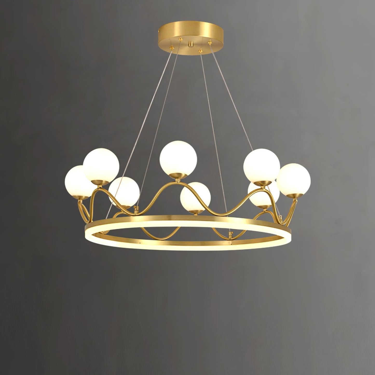 Crown Brass Chandelier - YIOSI