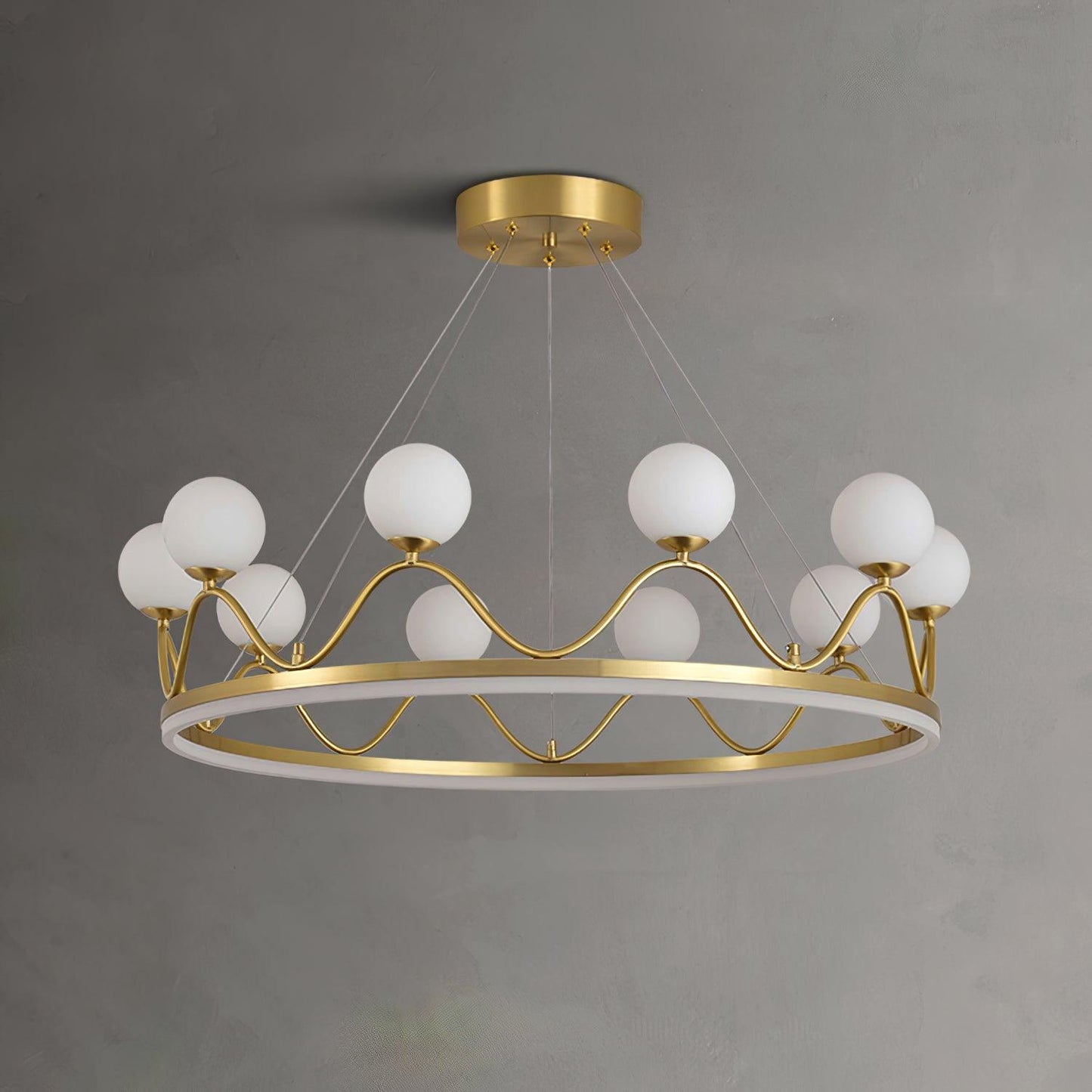 Crown Brass Chandelier - YIOSI