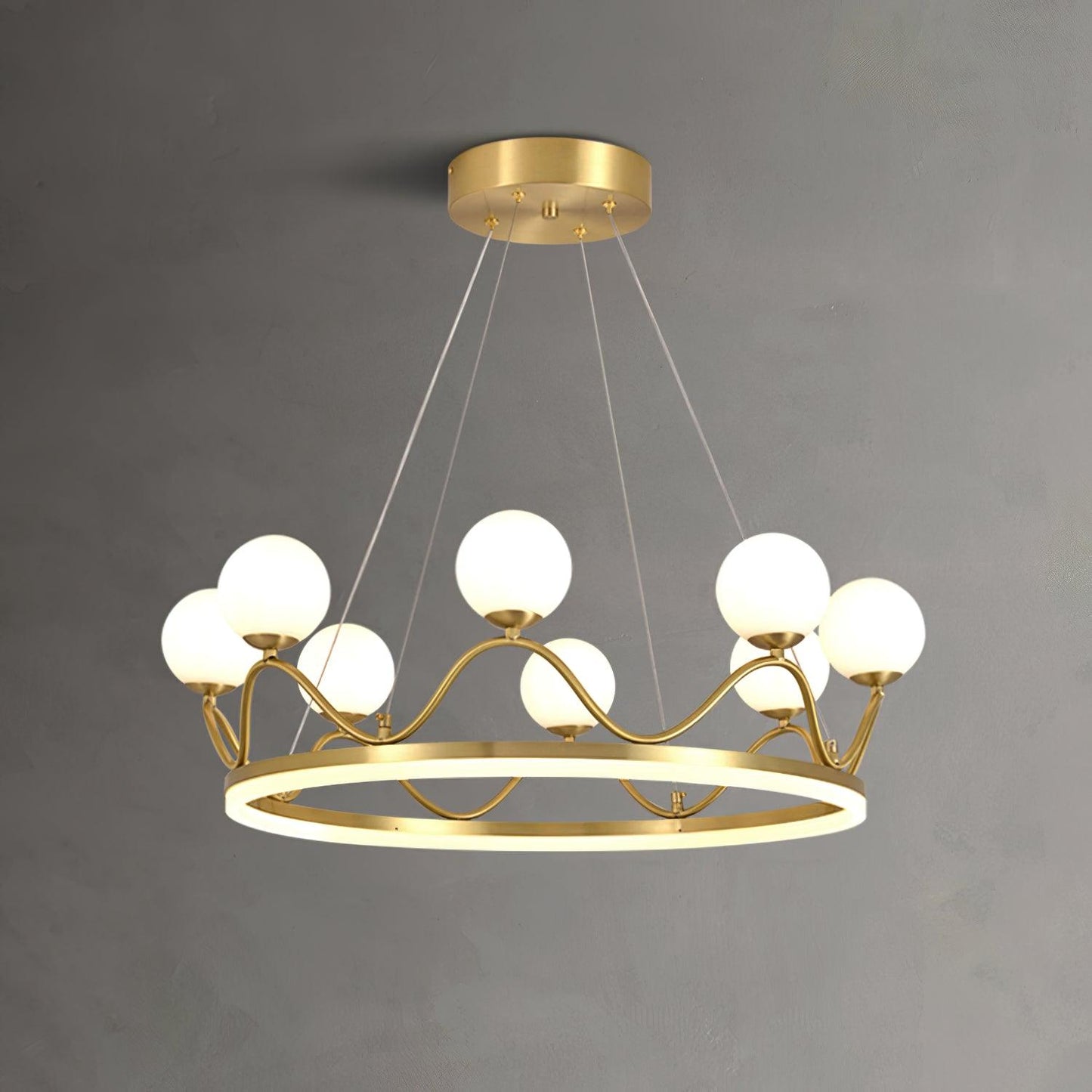 Crown Brass Chandelier - YIOSI