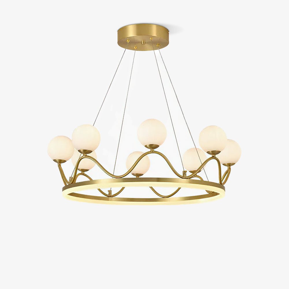 Crown Brass Chandelier - YIOSI