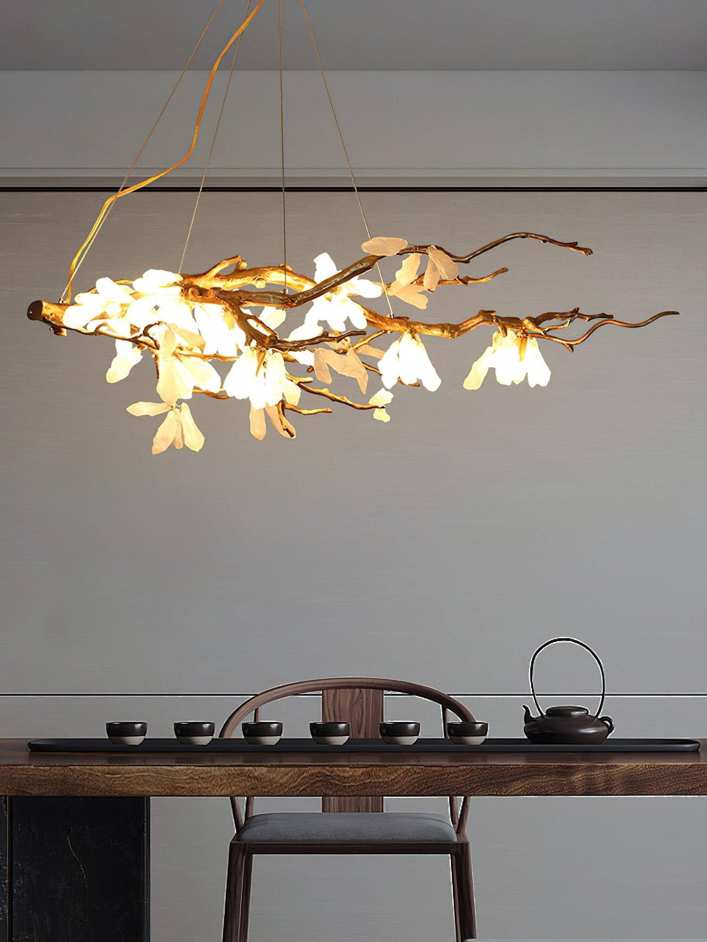 Crushed Natural Stone Chandelier - YIOSI