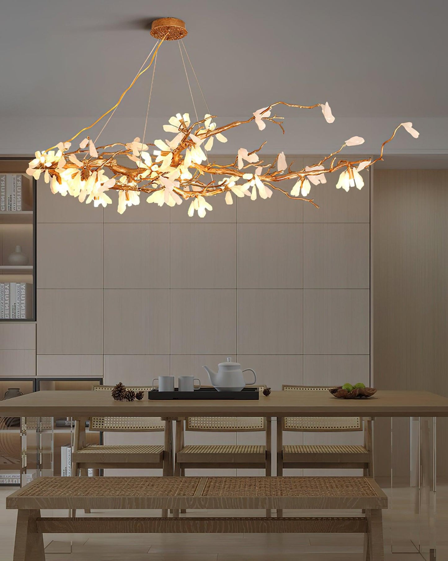 Crushed Natural Stone Chandelier - YIOSI