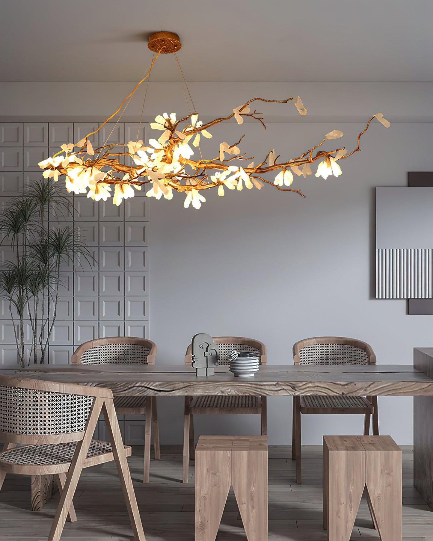 Crushed Natural Stone Chandelier - YIOSI