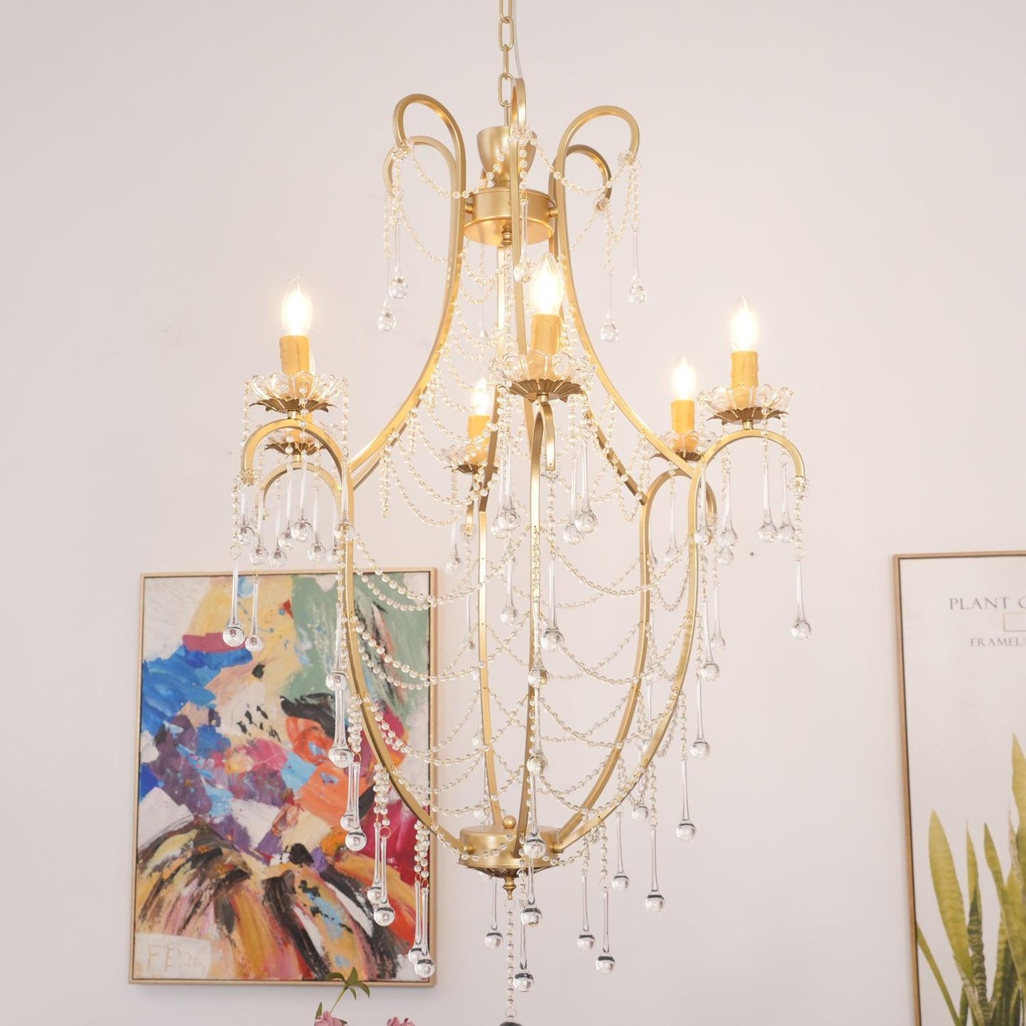 Crystal Birdcage Chandelier - YIOSI