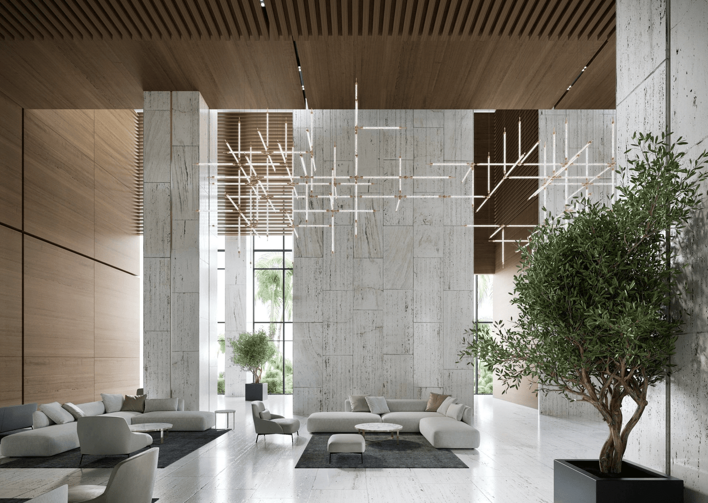 Crystal Grid Customize Chandelier - YIOSI