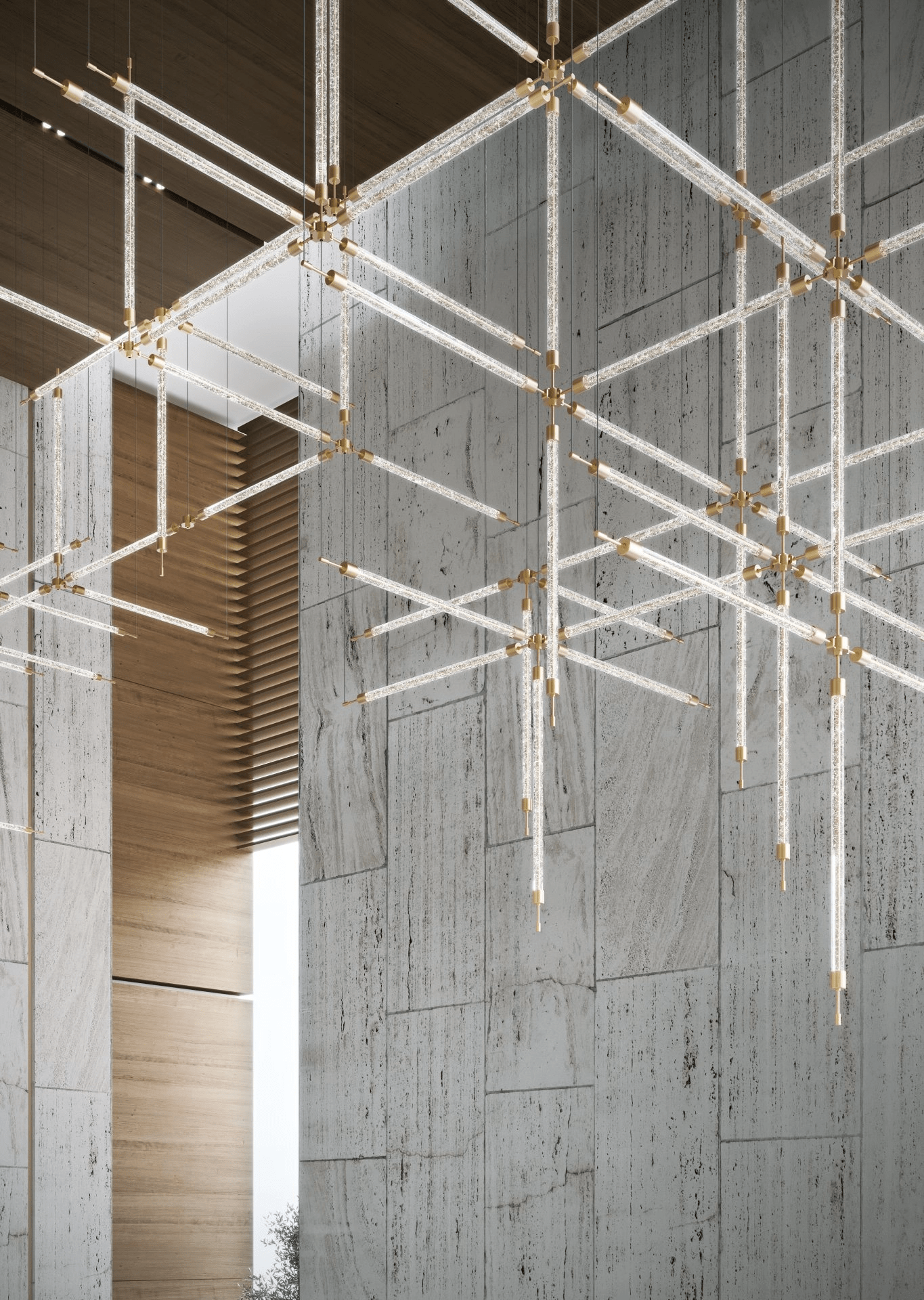 Crystal Grid Customize Chandelier - YIOSI