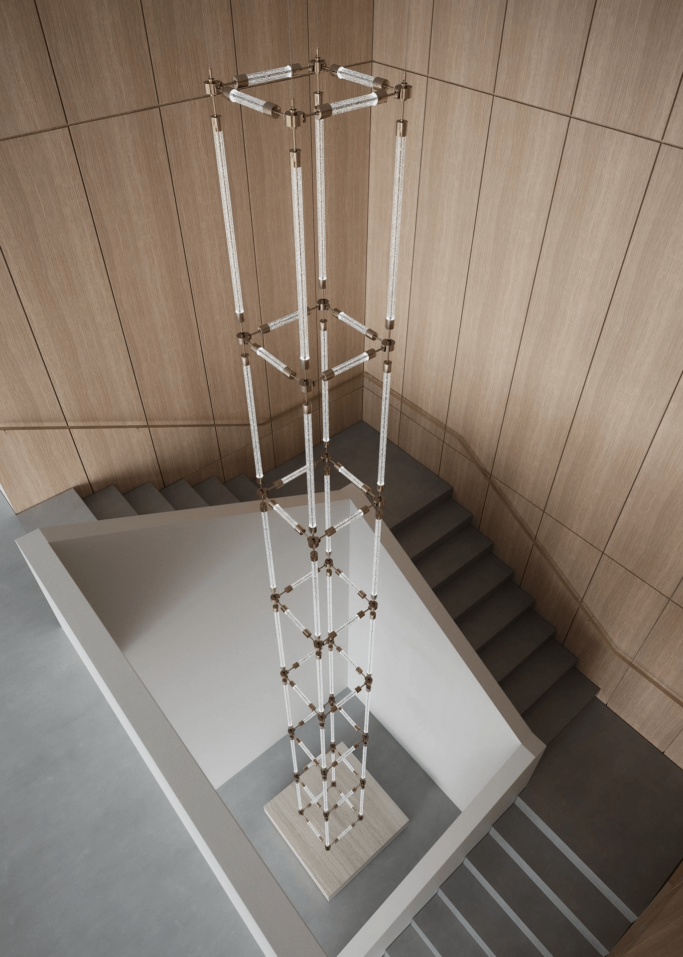 Crystal Grid Customize Chandelier - YIOSI