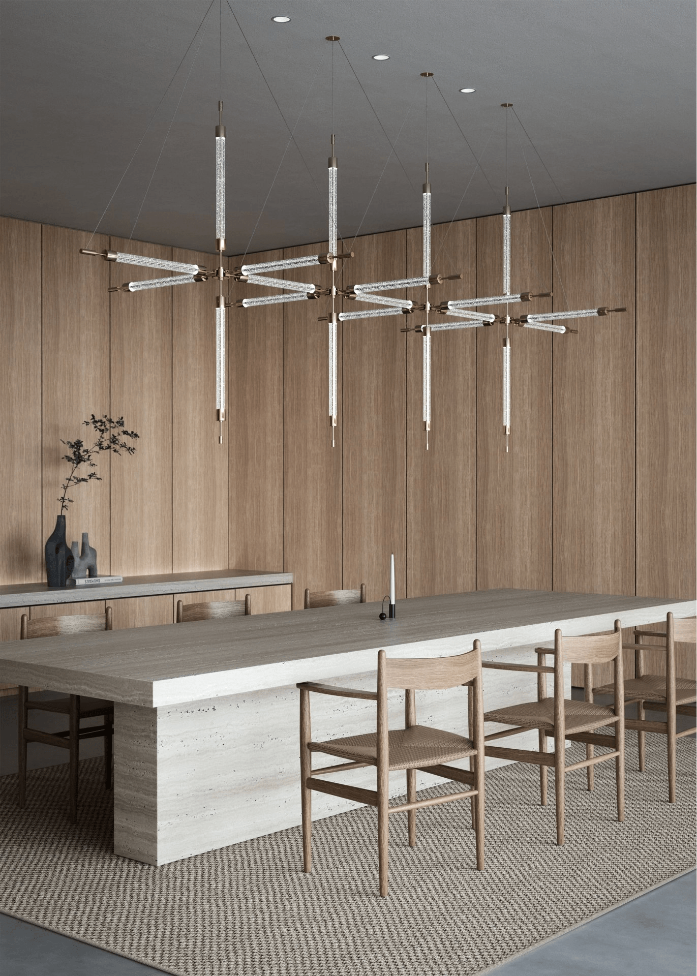 Crystal Grid Customize Chandelier - YIOSI