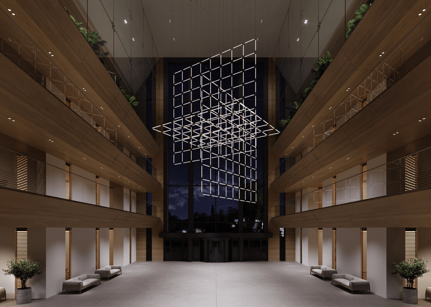 Crystal Grid Customize Chandelier - YIOSI