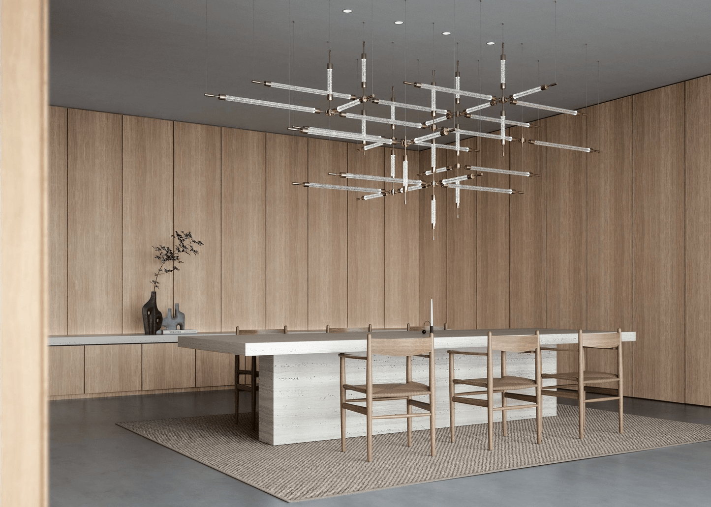 Crystal Grid Customize Chandelier - YIOSI