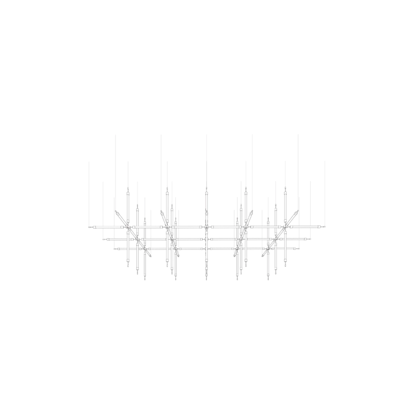 Crystal Grid Customize Chandelier - YIOSI