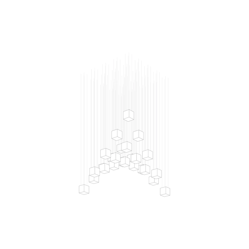 Crystal Pixels Customize Chandelier - YIOSI