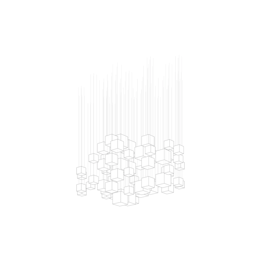 Crystal Pixels Customize Chandelier - YIOSI