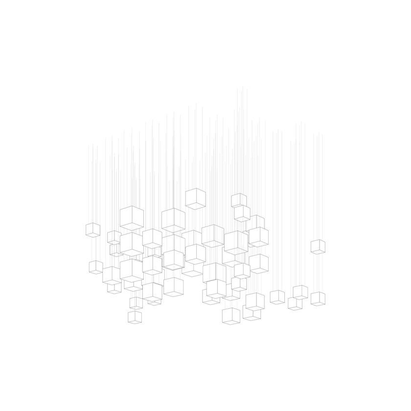 Crystal Pixels Customize Chandelier - YIOSI