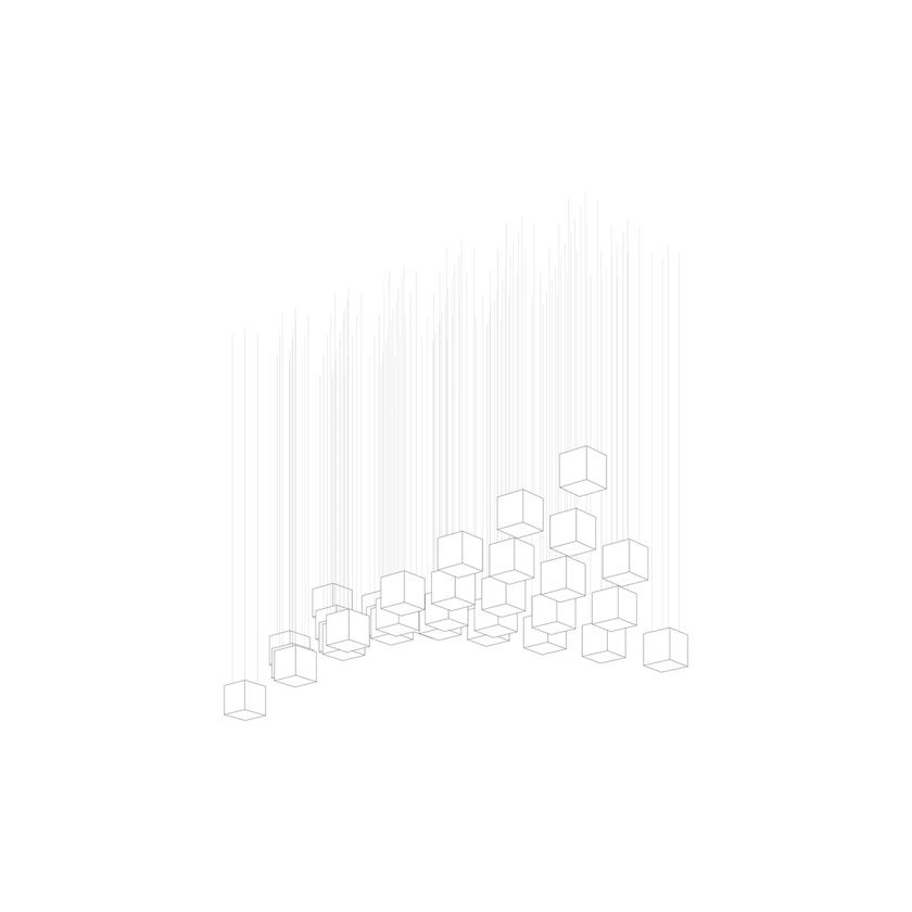 Crystal Pixels Customize Chandelier - YIOSI