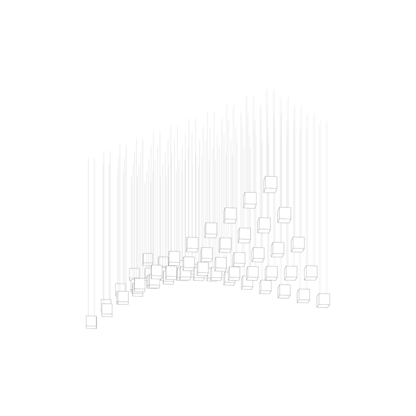 Crystal Pixels Customize Chandelier - YIOSI