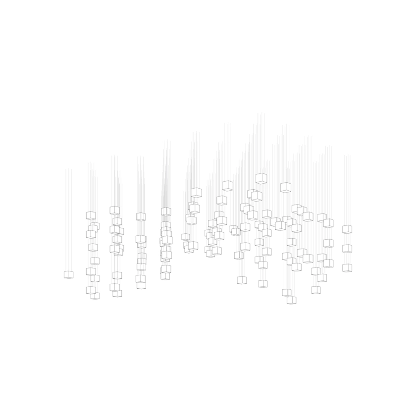 Crystal Pixels Customize Chandelier - YIOSI