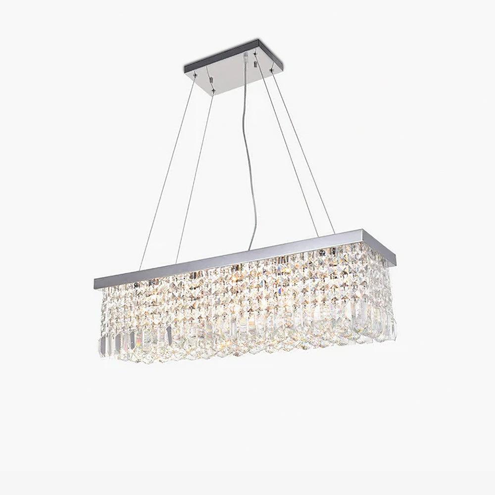 Vakkerlight Crystal Raindrop Chandelier – Sparkling Chrome Ceiling Light