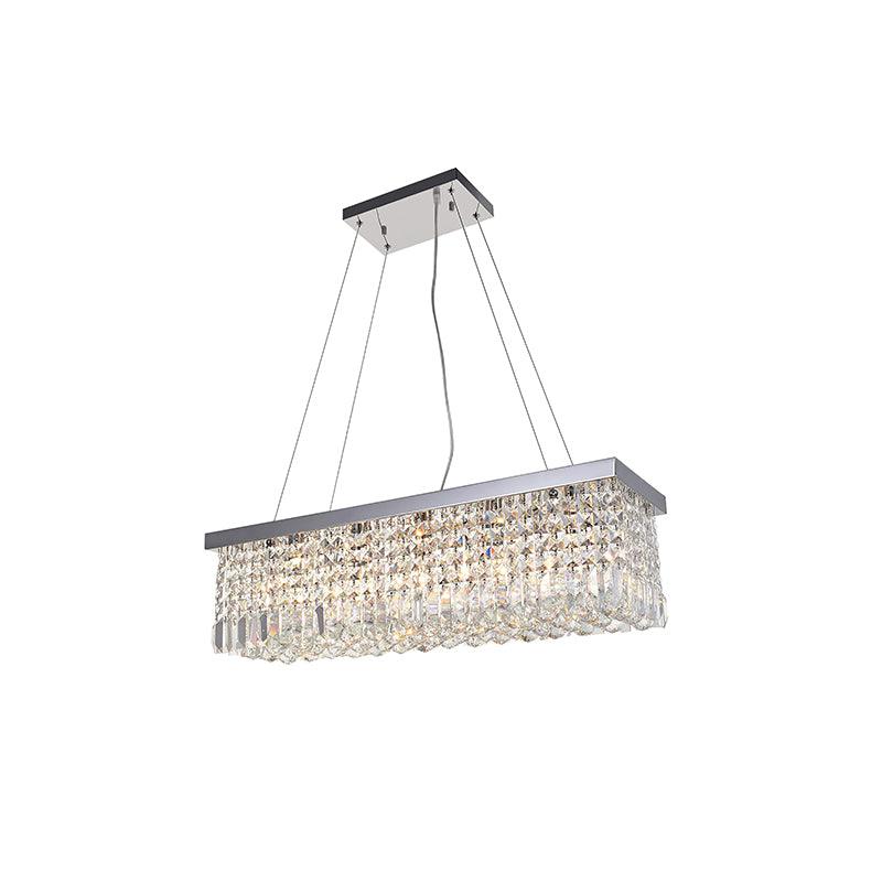 Vakkerlight Crystal Raindrop Chandelier – Sparkling Chrome Ceiling Light