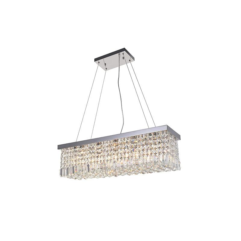 Vakkerlight Crystal Raindrop Chandelier – Sparkling Chrome Ceiling Light