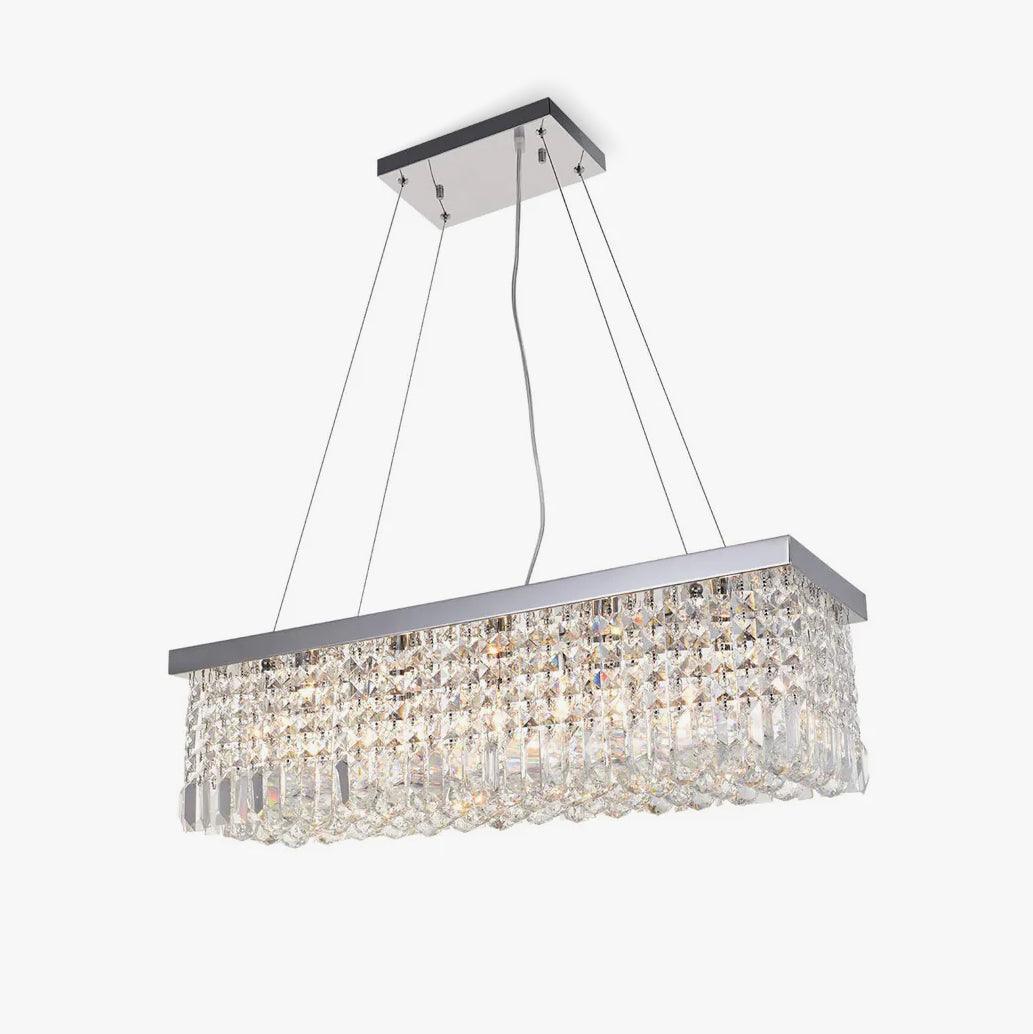 Vakkerlight Crystal Raindrop Chandelier – Sparkling Chrome Ceiling Light