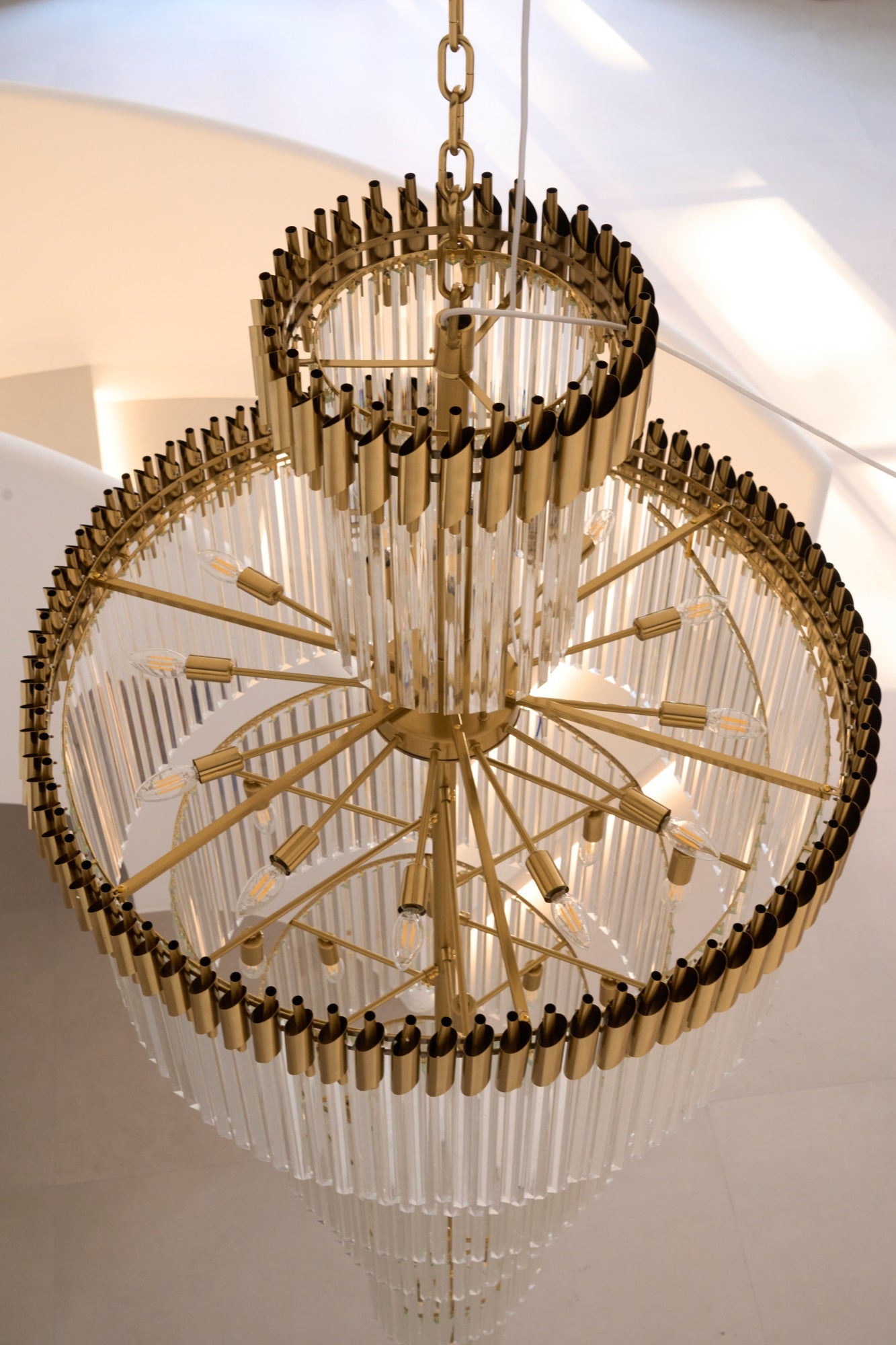 Crystal Spiral Chandelier - YIOSI