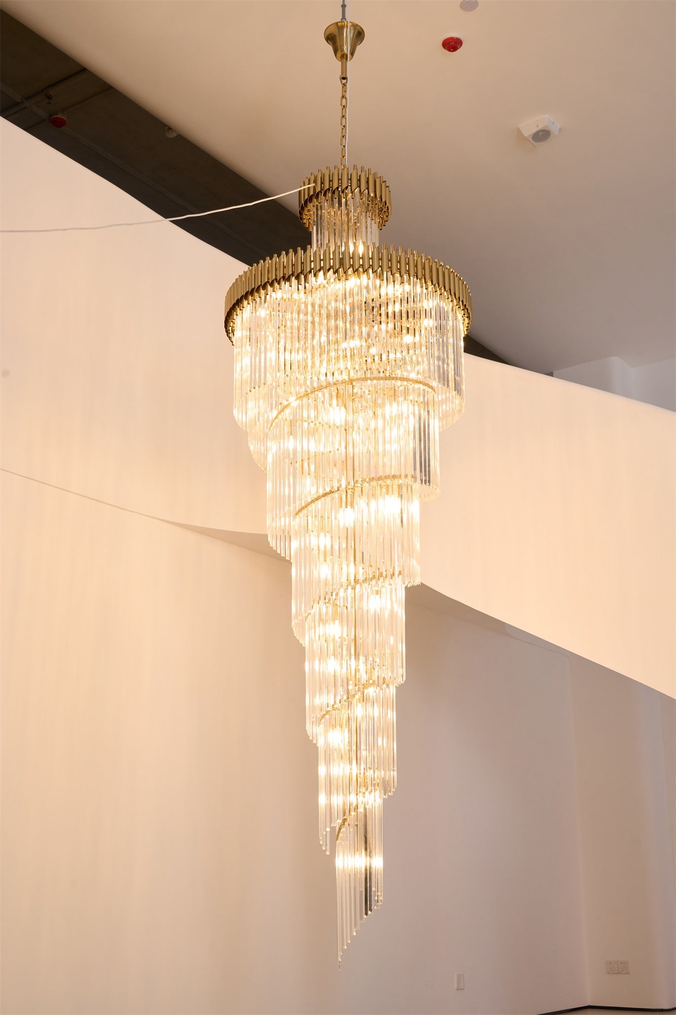 Crystal Spiral Chandelier - YIOSI