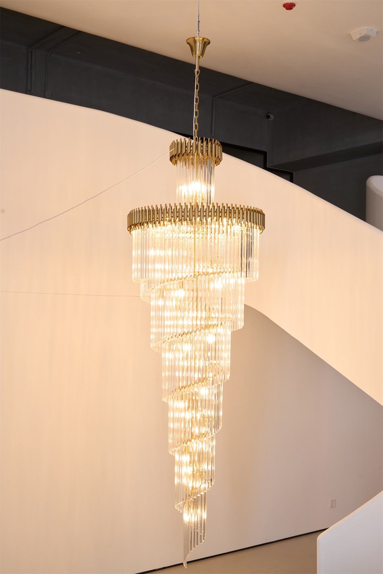 Crystal Spiral Chandelier - YIOSI