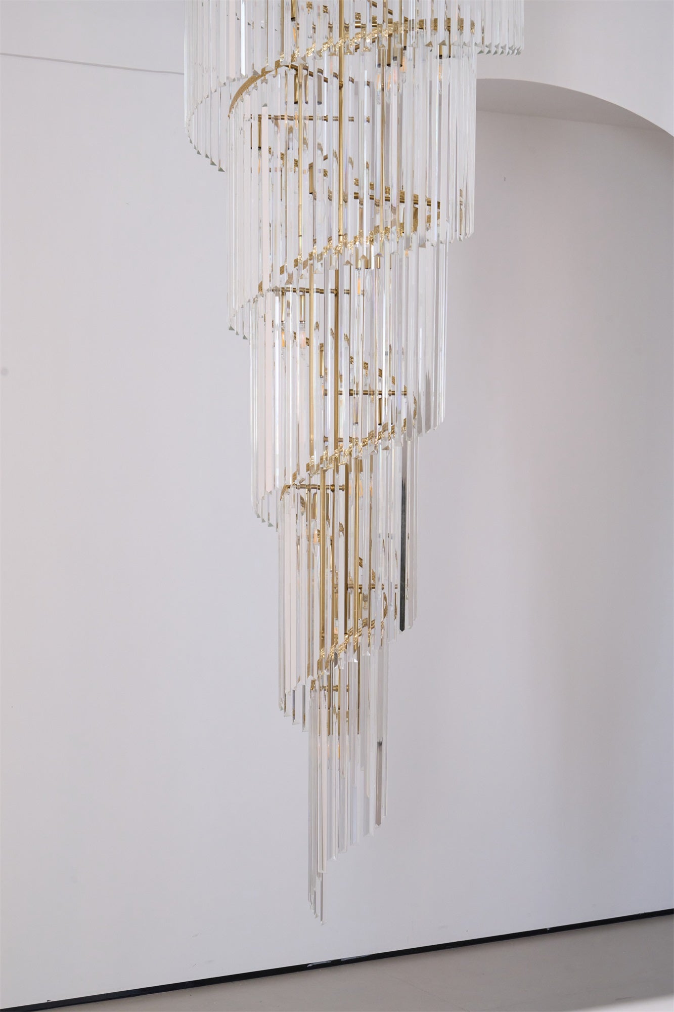 Crystal Spiral Chandelier - YIOSI