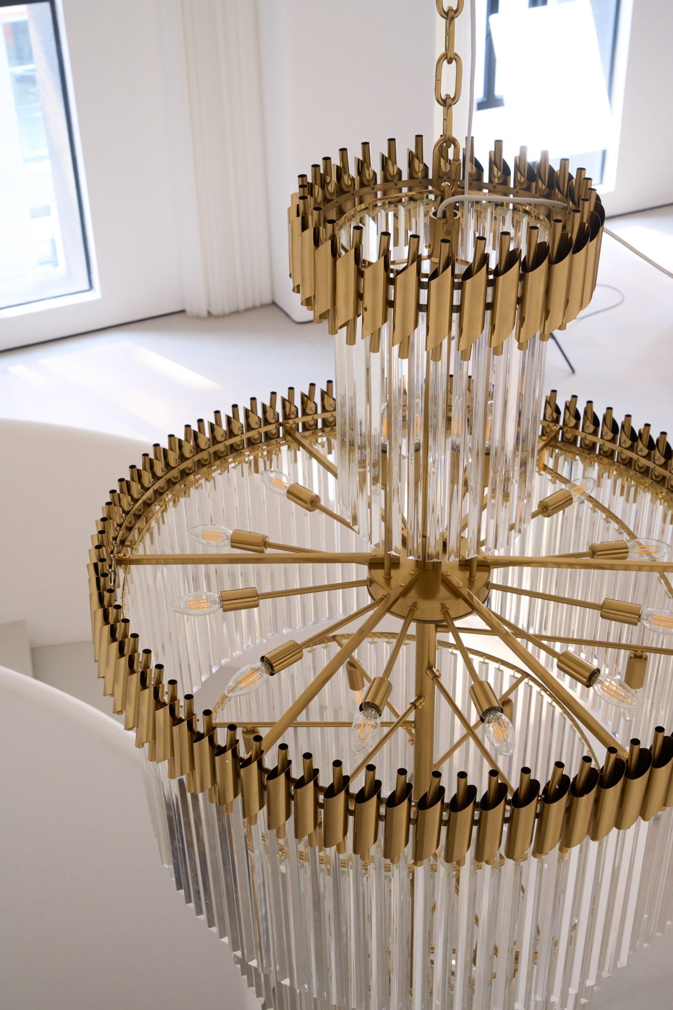 Crystal Spiral Chandelier - YIOSI