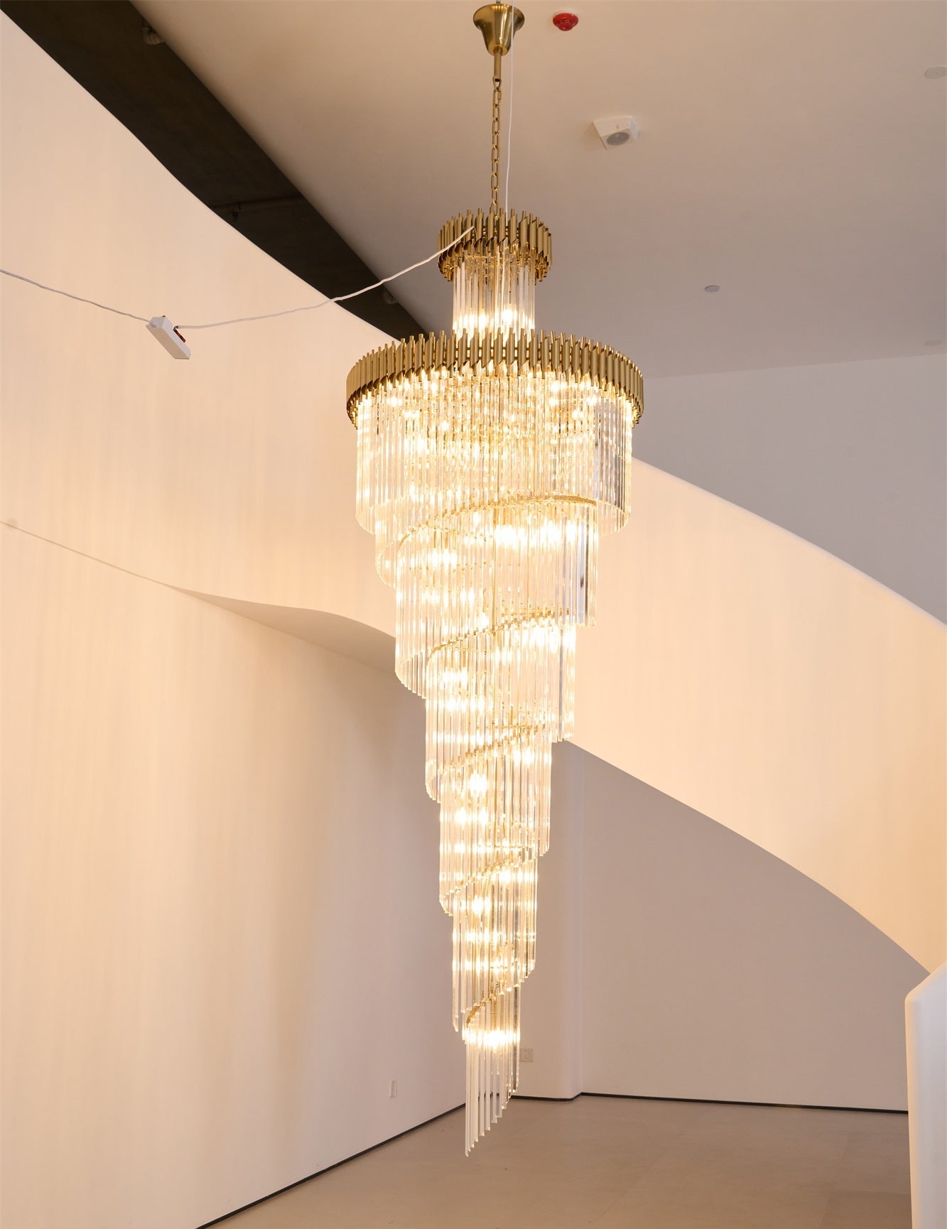 Crystal Spiral Chandelier - YIOSI