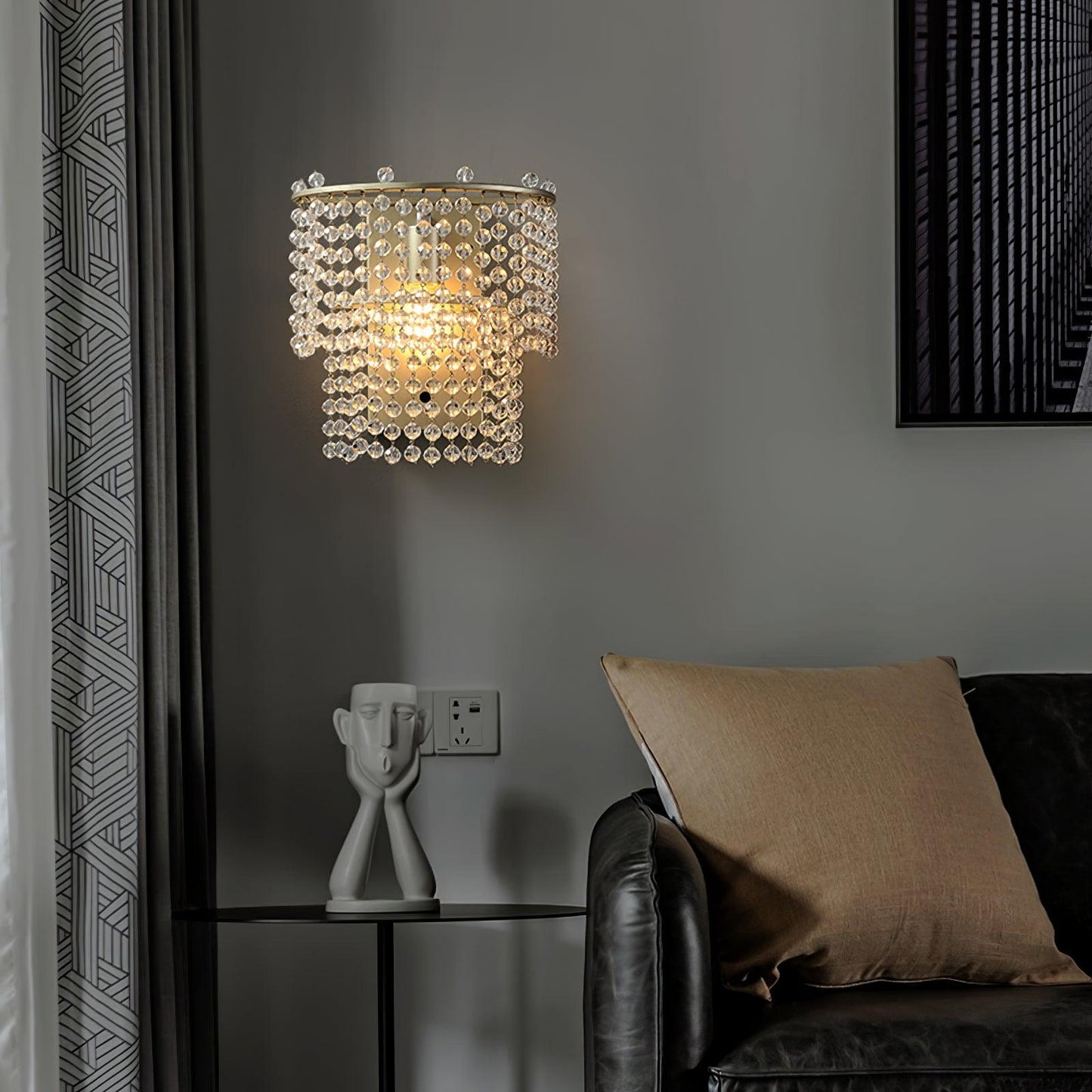 Crystal Waterfall Wall Light - YIOSI