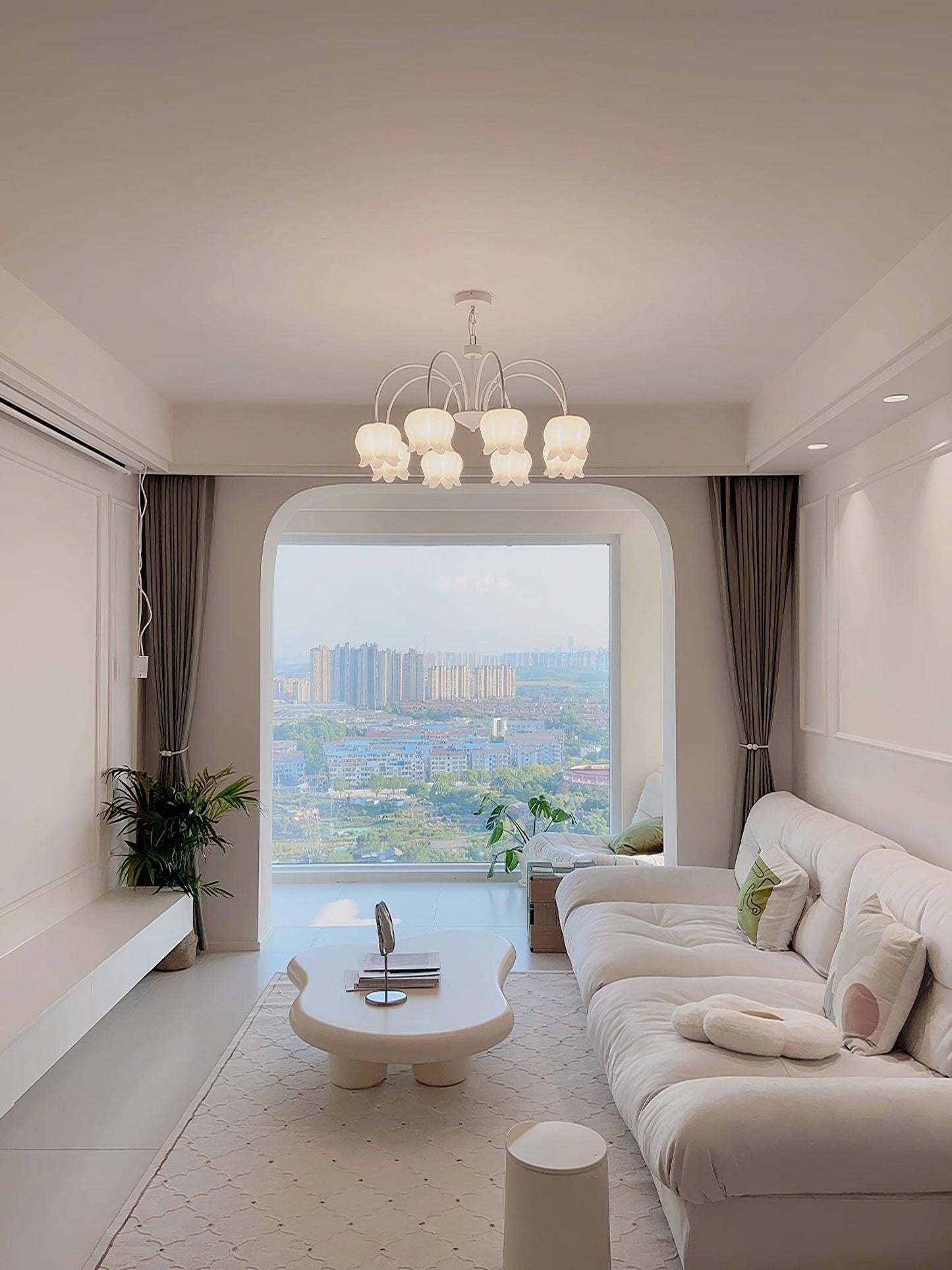 Curved Arm Bell Chandelier - YIOSI