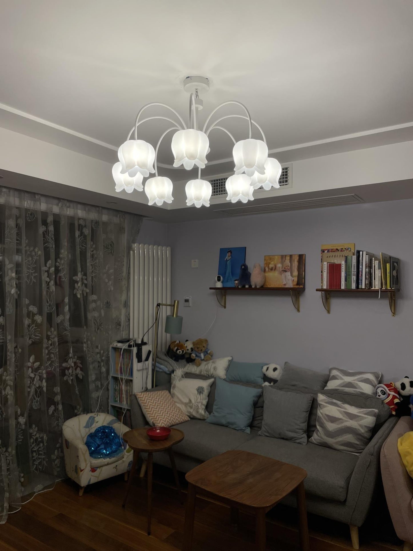 Curved Arm Bell Chandelier - YIOSI