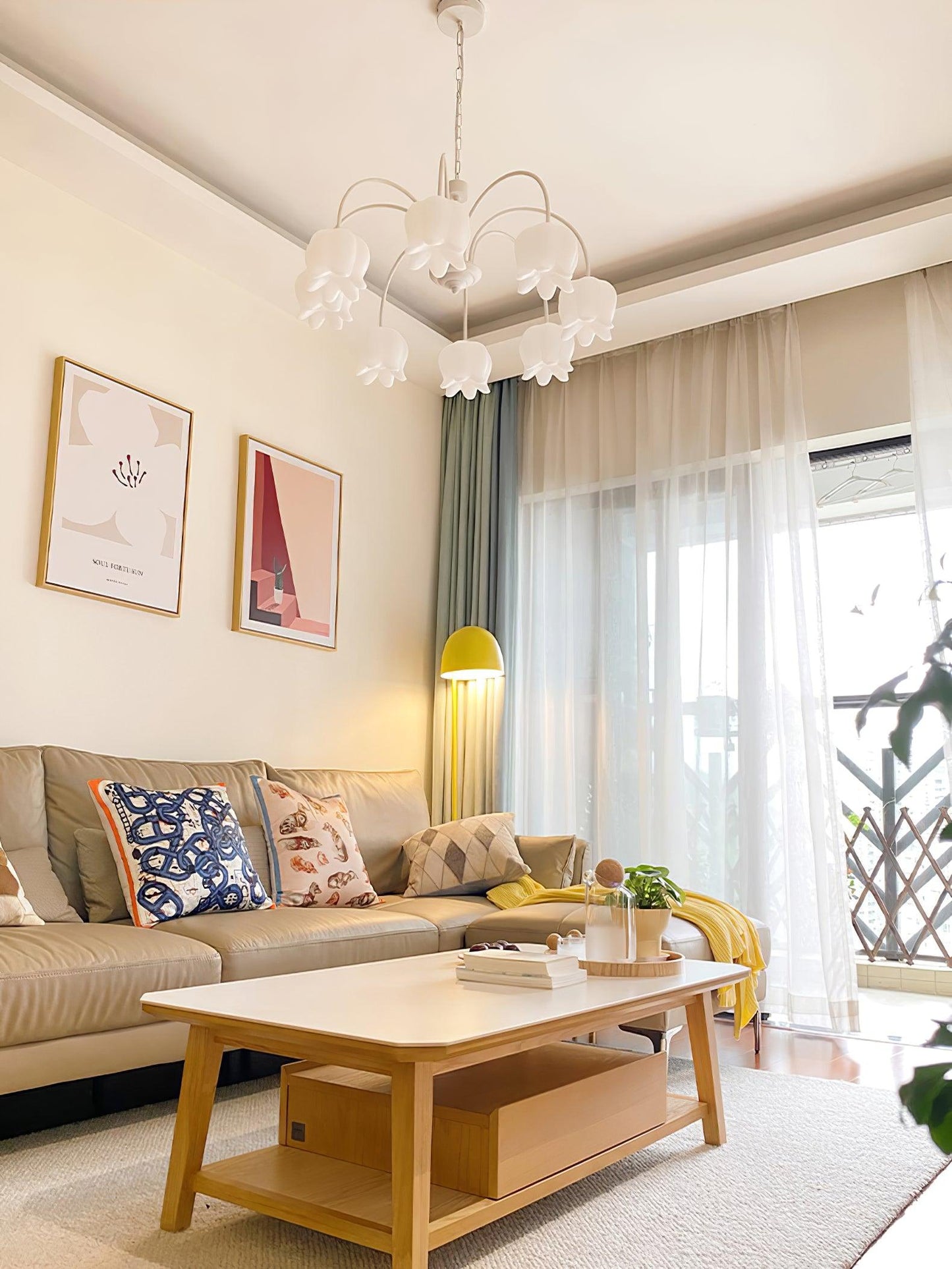 Curved Arm Bell Chandelier - YIOSI