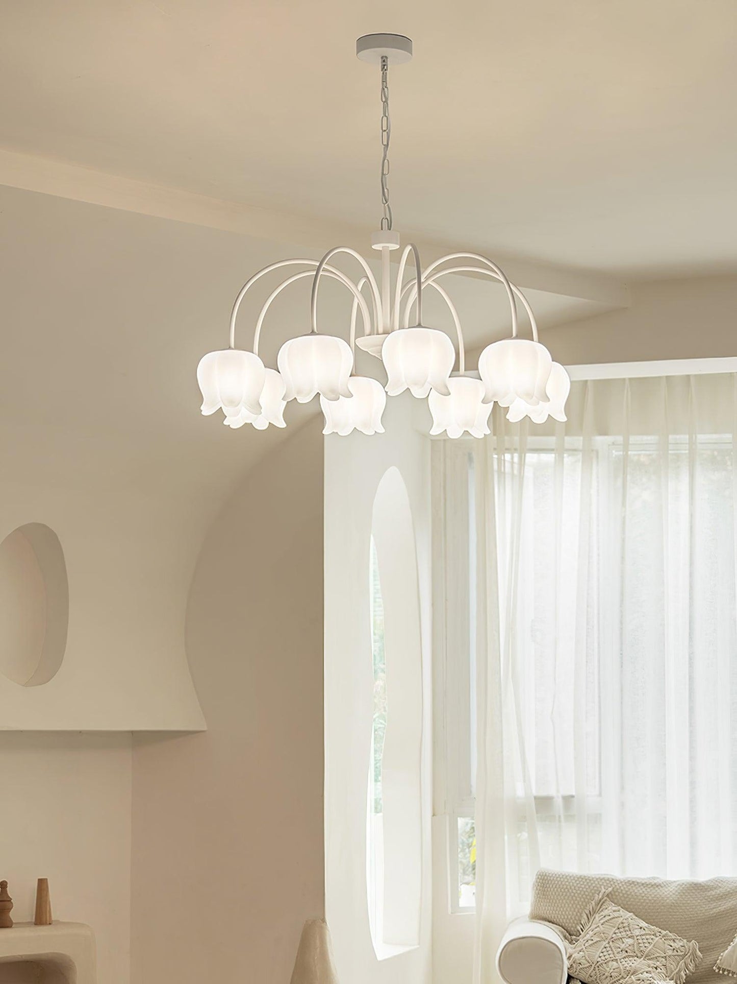 Curved Arm Bell Chandelier - YIOSI
