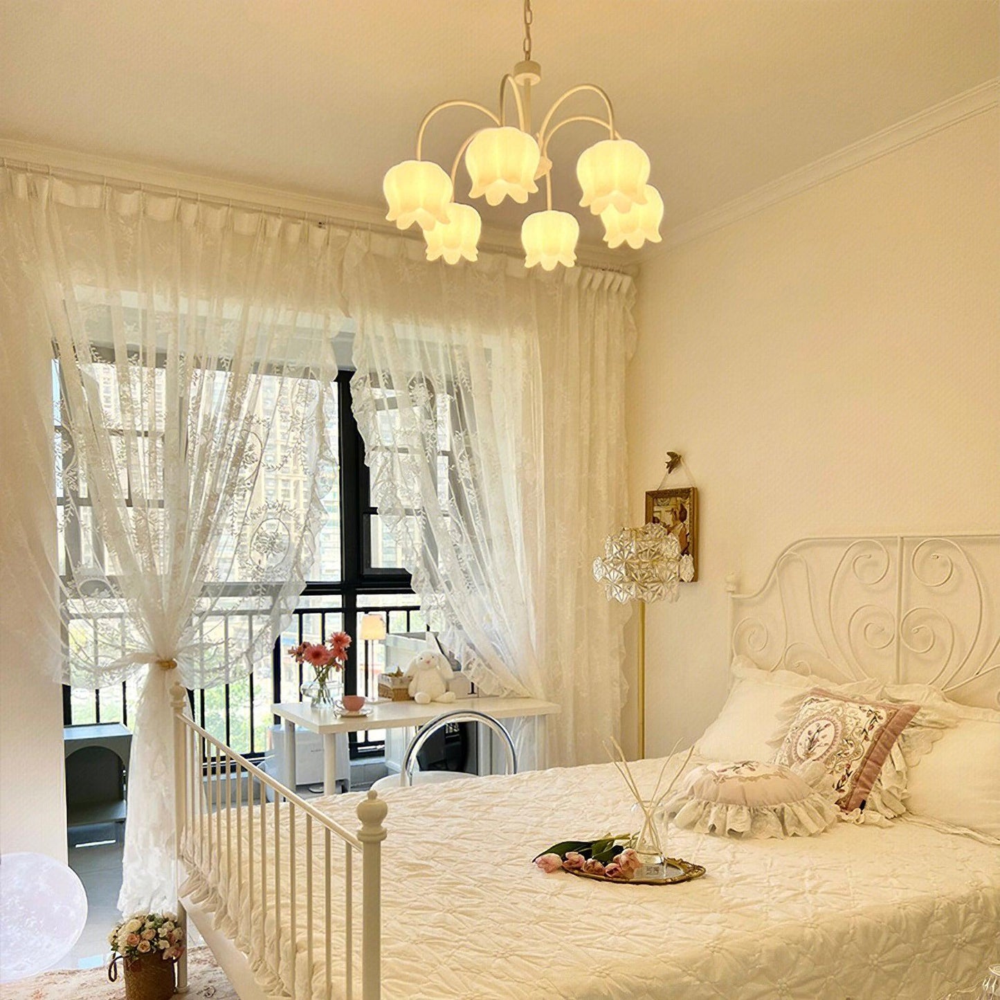 Curved Arm Bell Chandelier - YIOSI