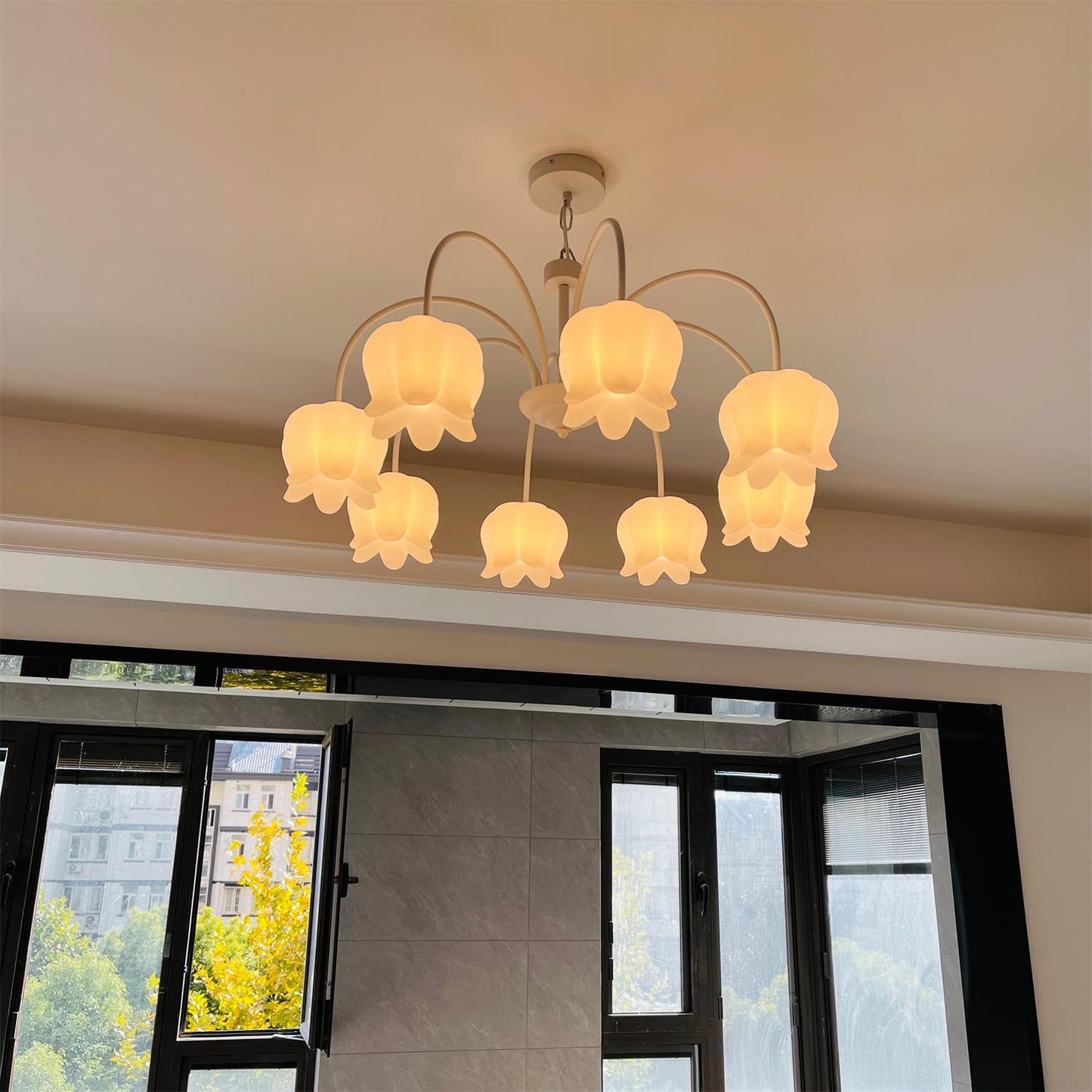 Curved Arm Bell Chandelier - YIOSI