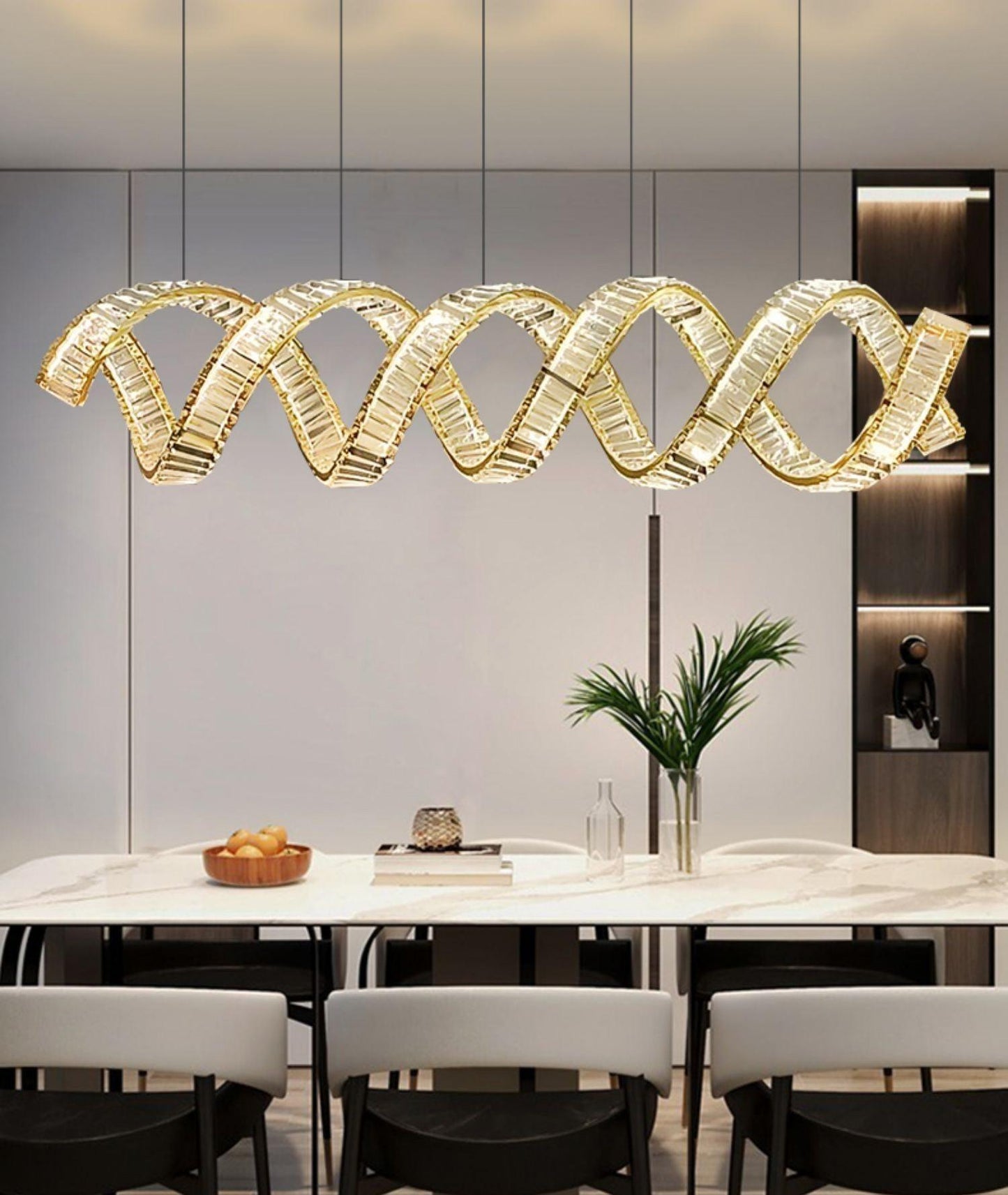 Curved LED Chandelier - YIOSI