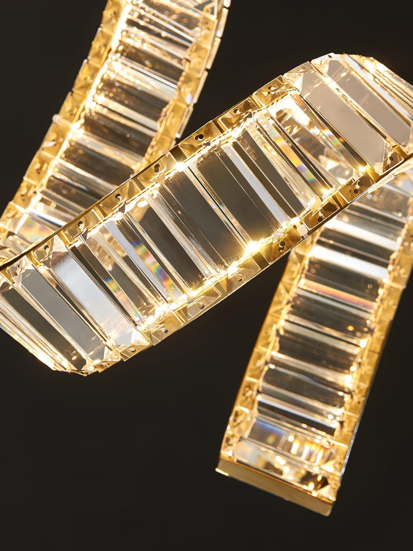 Curved LED Chandelier - YIOSI