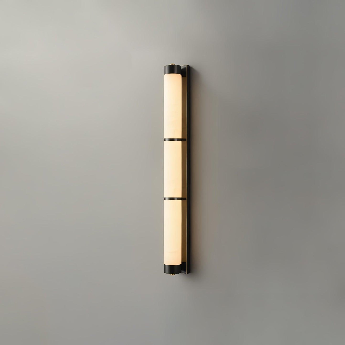 Cylindra Alabaster Brass Wall Light - YIOSI